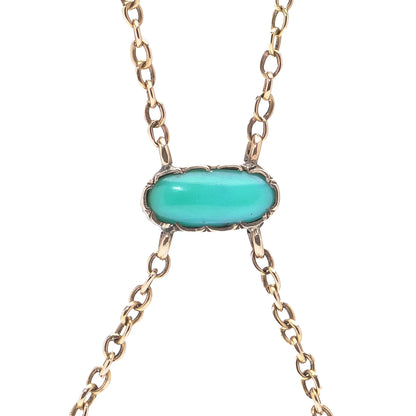 Egyptian Revival Scarab Necklace, 18 Carat Gold, Early 20th Century