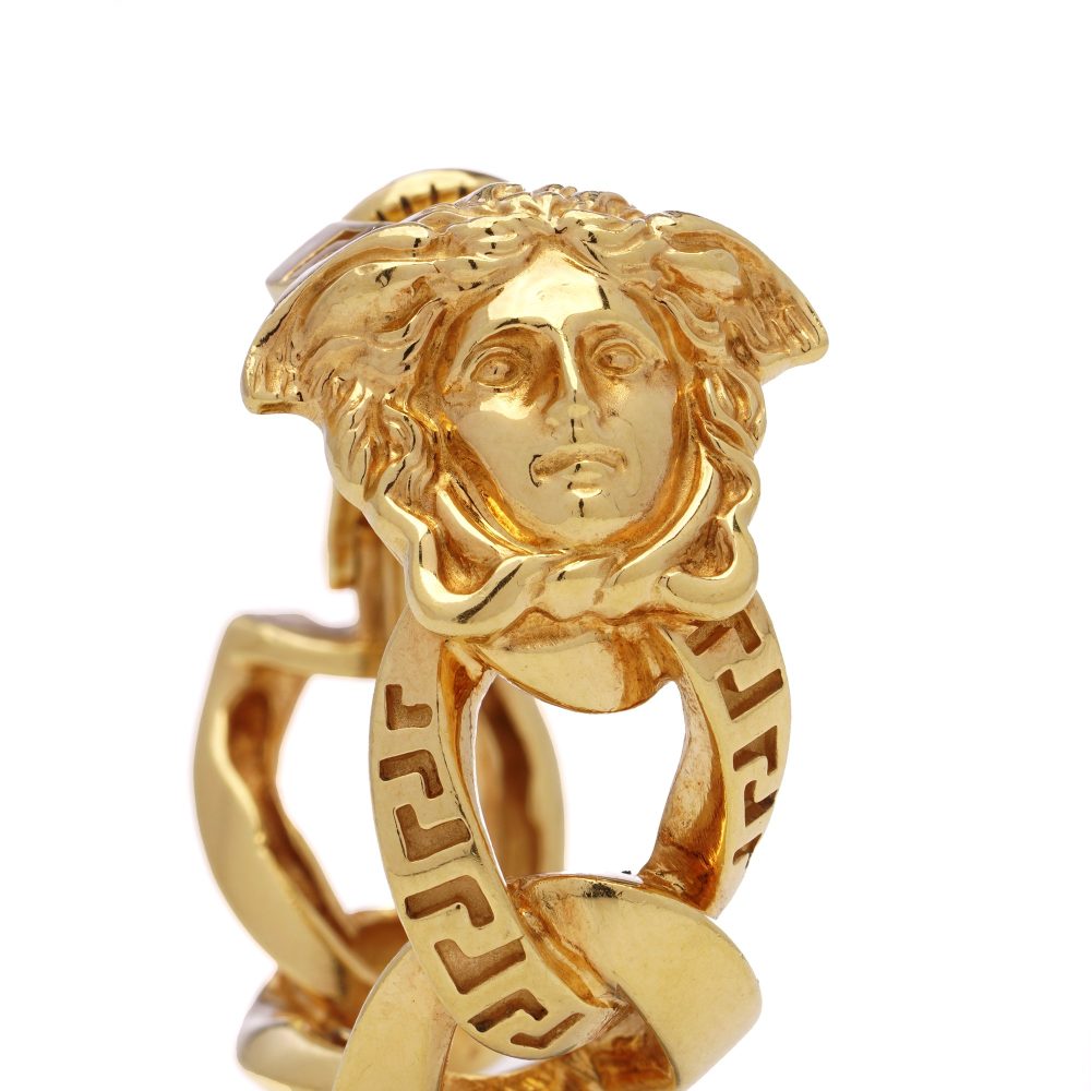 Gianni Versace La Medusa 18 Carat Gold Clip-On Earrings