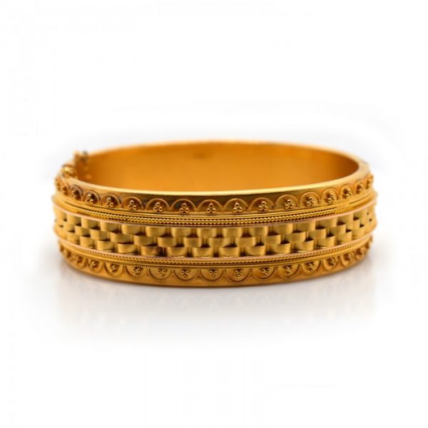 Antique VICTORIAN GOLD BANGLE CIRCA 1875
