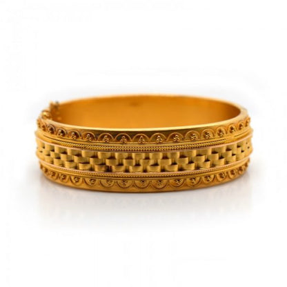 Antique VICTORIAN GOLD BANGLE CIRCA 1875