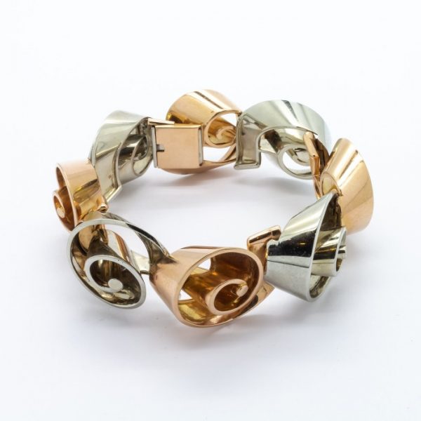 VINTAGE YELLOW & WHITE GOLD BRACELET