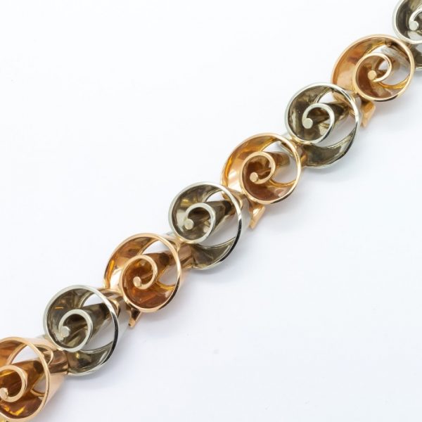 VINTAGE YELLOW & WHITE GOLD BRACELET