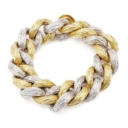 Vintage Van Cleef and Arpels Hammered 18ct Gold Bracelet