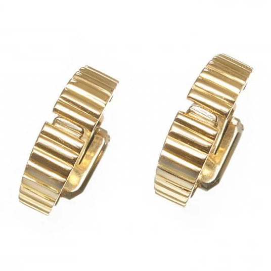 Van Cleef and Arpels 18ct Gold Stirrup Cufflinks