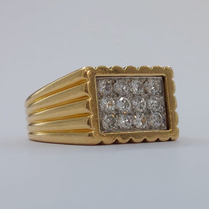 Van Cleef and Arpels Vintage 0.60ct Diamond and 18ct Gold Dress Ring