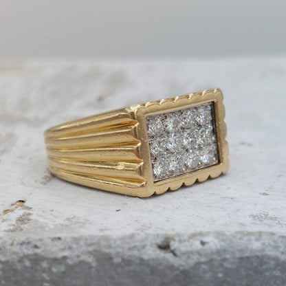 Van Cleef and Arpels Vintage 0.60ct Diamond and 18ct Gold Dress Ring