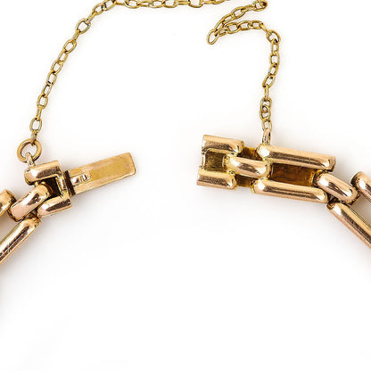 Victorian Antique Turquoise Pearl and Old Cut Diamond Cluster 15ct Gold Bracelet