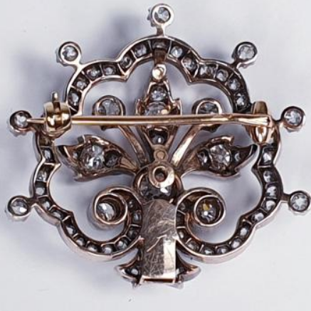 Victorian Diamond Brooch and Tiara Centre Piece