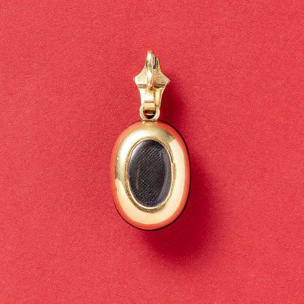 Victorian Antique Garnet and Old Cut Diamond Star Locket Pendant in 15ct yellow gold, Circa 1890