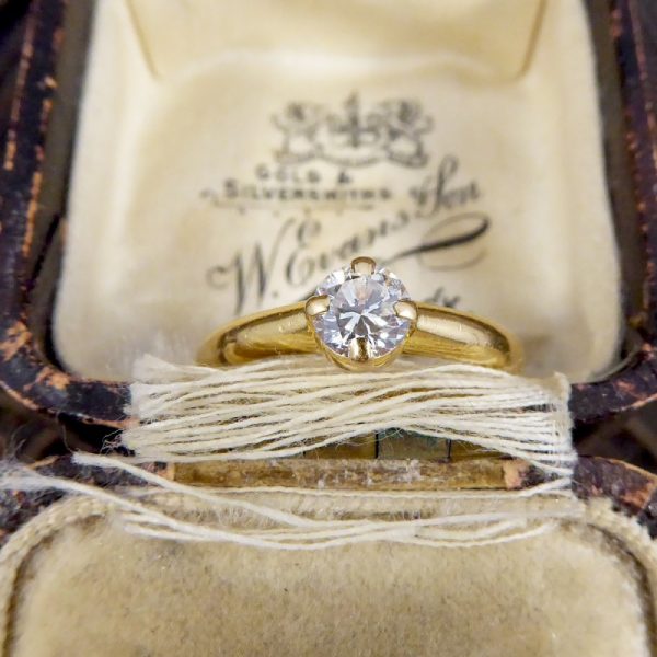 Vintage 0.45ct Diamond Claw Set Solitaire Ring