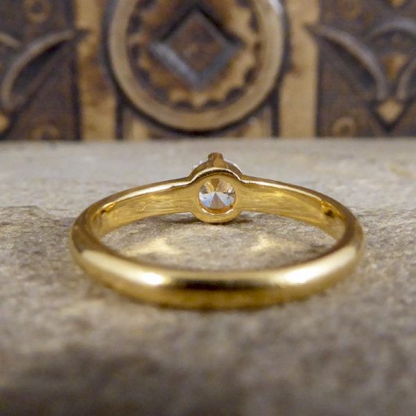 Vintage 0.45ct Diamond Claw Set Solitaire Ring