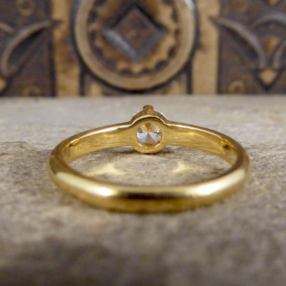 Vintage 0.45ct Diamond Claw Set Solitaire Ring