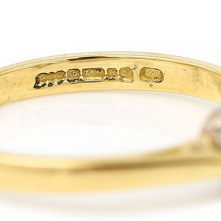 Vintage 0.60ct Brilliant Cut Diamond Solitaire Engagement Ring in 18ct Gold and Platinum