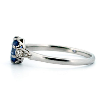 Vintage 0.75ct Tanzanite and Diamond Ring