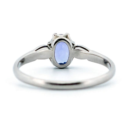 Vintage 0.75ct Tanzanite and Diamond Ring