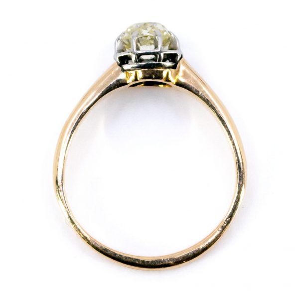 Vintage 0.80ct Old Mine Cut Diamond Solitaire Ring