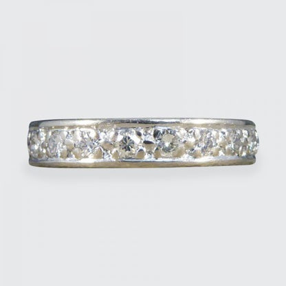 Vintage 1.00ct Brilliant Cut Diamond Full Eternity Ring