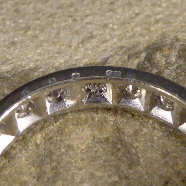 Vintage 1.00ct Brilliant Cut Diamond Full Eternity Ring