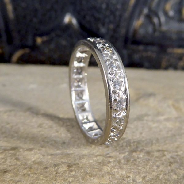 Vintage 1.00ct Brilliant Cut Diamond Full Eternity Ring