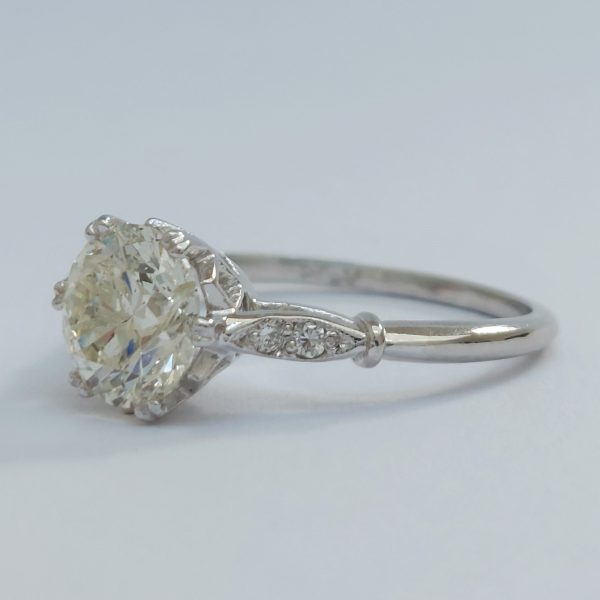 Vintage 1.51ct Brilliant Cut Diamond Ring