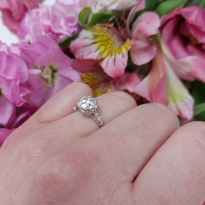 Vintage 1.51ct Brilliant Cut Diamond Ring