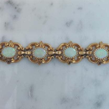 Vintage 10ct Opal and Gold Bracelet