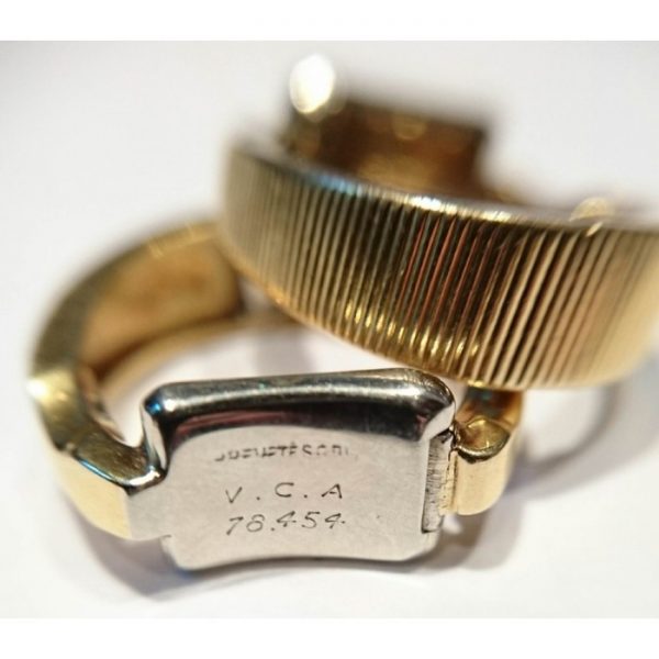 Vintage 1950s Van Cleef & Arpels Stirrup Gold Cufflinks