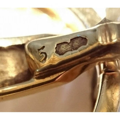 Vintage 1950s Van Cleef & Arpels Stirrup Gold Cufflinks