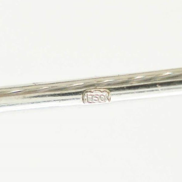 Vintage 18ct White Gold Brooch with 1cts Diamonds