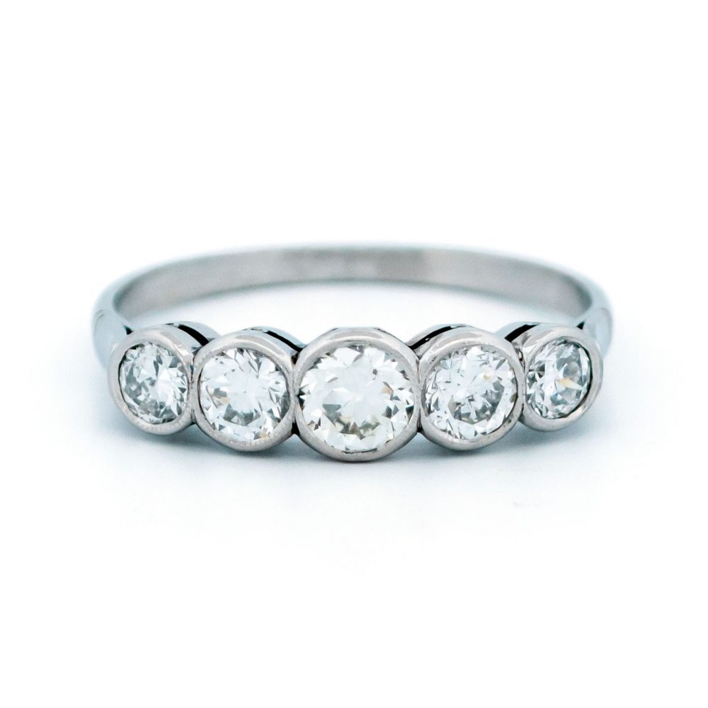 Vintage 1ct Old European Cut Diamond Ring