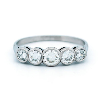 Vintage 1ct Old European Cut Diamond Ring