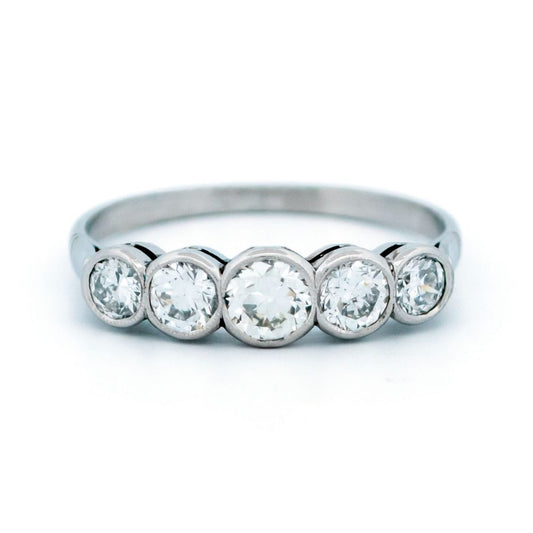 Vintage 1ct Old European Cut Diamond Ring