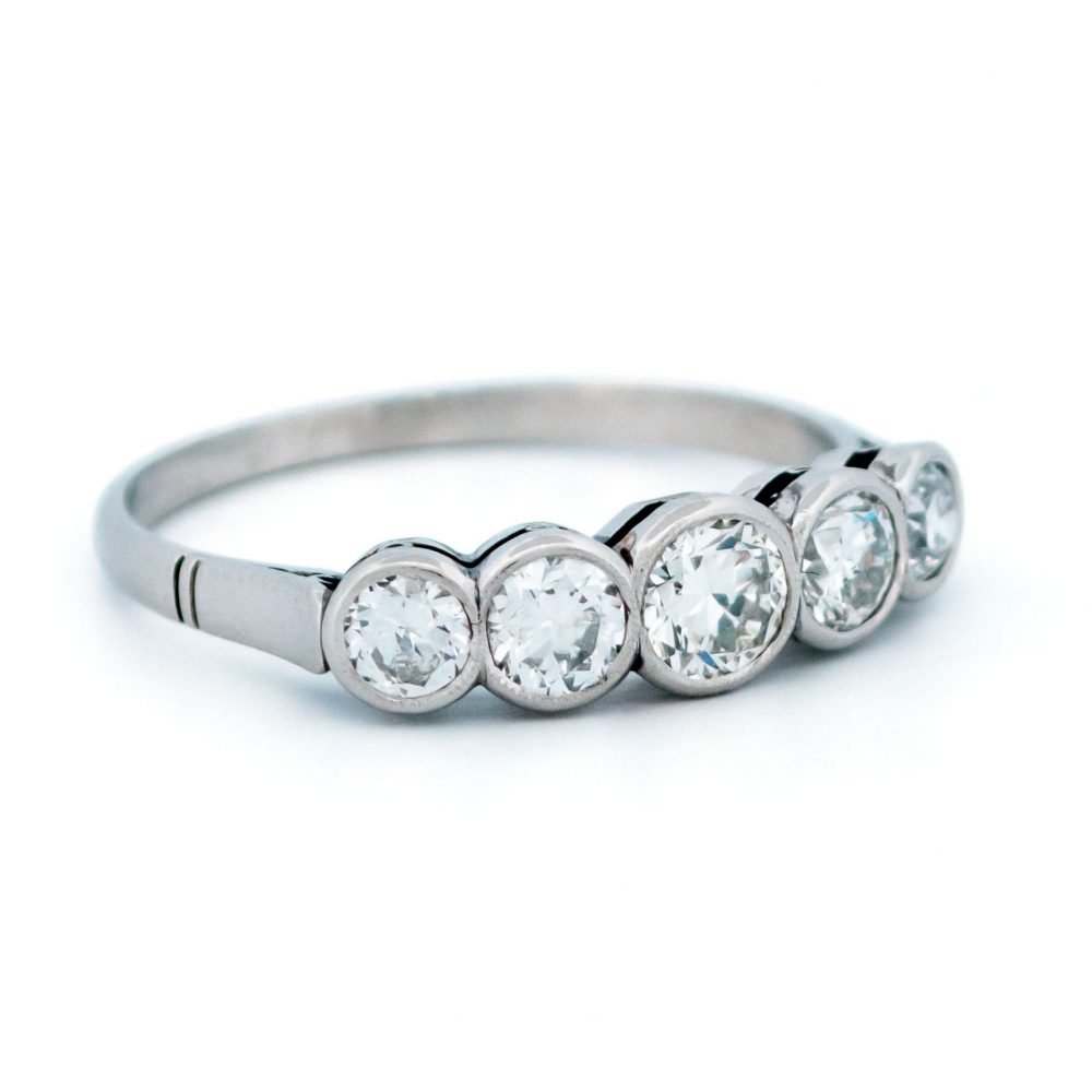 Vintage 1ct Old European Cut Diamond Ring