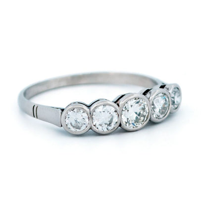 Vintage 1ct Old European Cut Diamond Ring