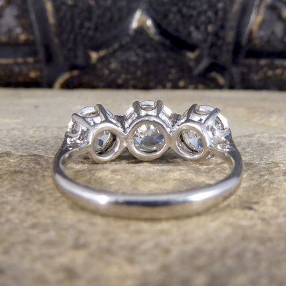 Vintage 2.08ct Diamond Three Stone Ring