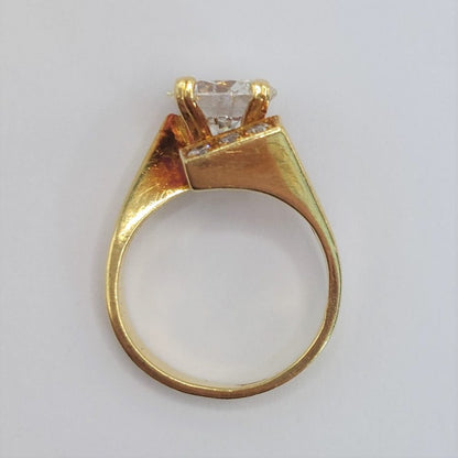 Vintage 2.36ct Brilliant Cut Diamond Ring, Circa 1970s