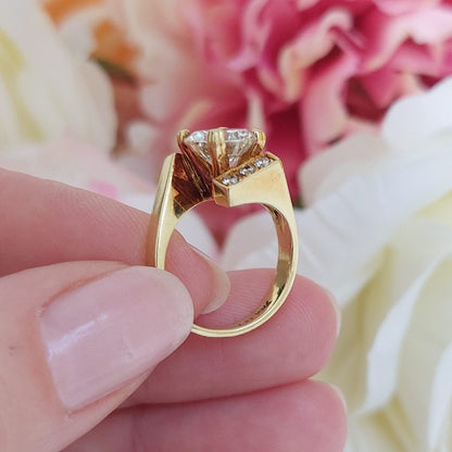 Vintage 2.36ct Brilliant Cut Diamond Ring, Circa 1970s