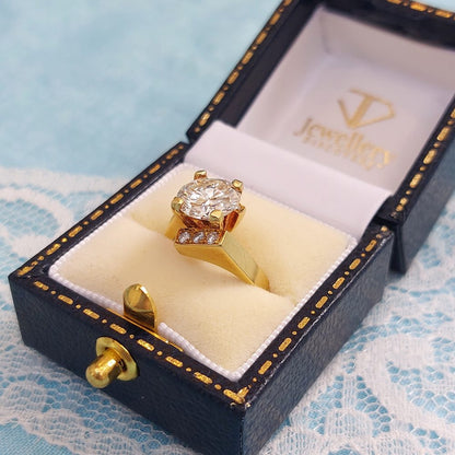 Vintage 2.36ct Brilliant Cut Diamond Ring, Circa 1970s