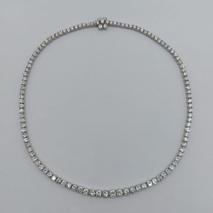 Vintage 20 Carat Diamond Line Necklace
