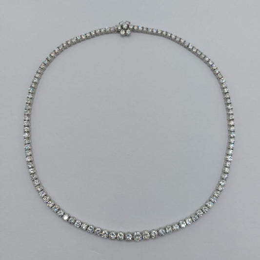 Vintage 20 Carat Diamond Line Necklace