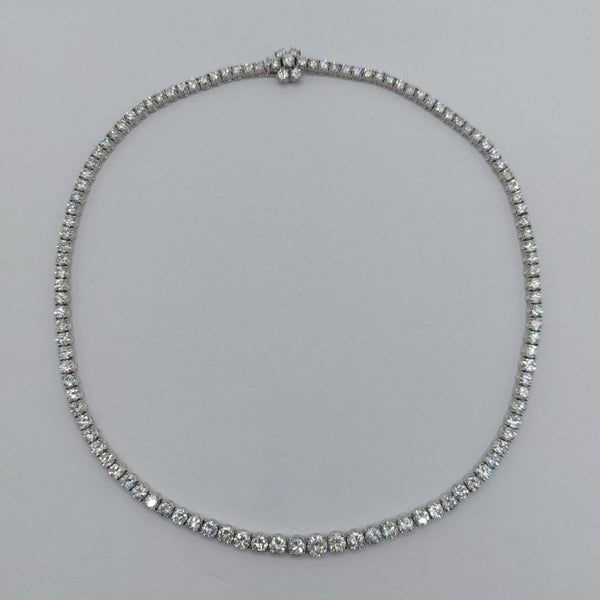 Vintage 20 Carat Diamond Line Necklace