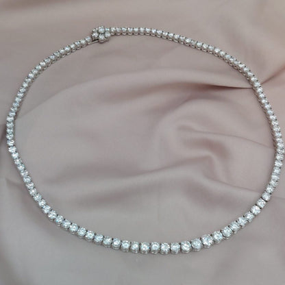 Vintage 20 Carat Diamond Line Necklace