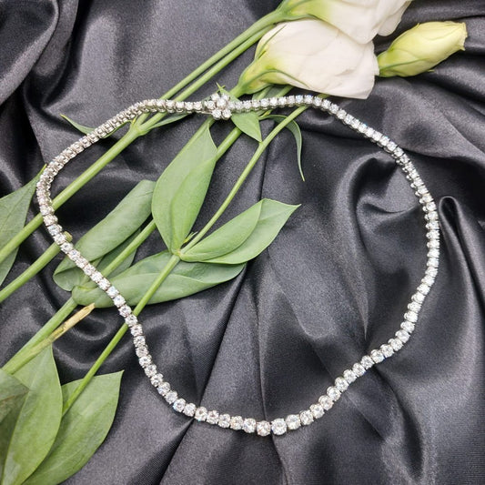 Vintage 20 Carat Diamond Line Necklace