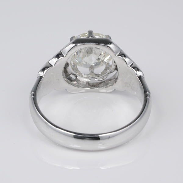 Unisex Gents Diamond Solitaire Engagement Ring