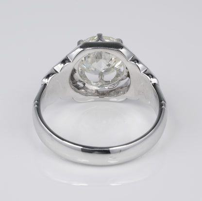 Unisex Gents Diamond Solitaire Engagement Ring