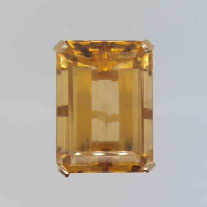 Vintage 35ct Citrine Dress Ring