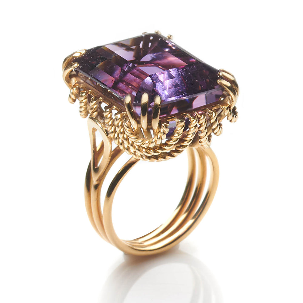 Vintage Amethyst Dress Ring