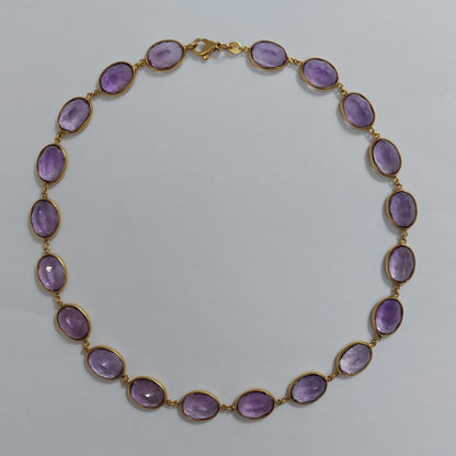 Vintage Amethyst Riviere Necklace, 250cts