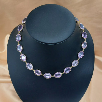 Vintage Amethyst Riviere Necklace, 250cts