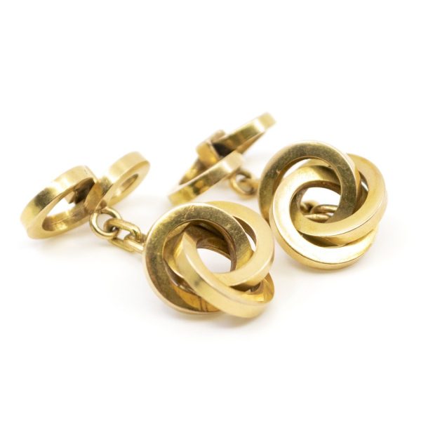 Vintage Art Deco Gold Cufflinks